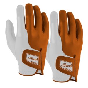 Bear Series Golf Gloves (On Right, 2-Pack) - Austin Orange