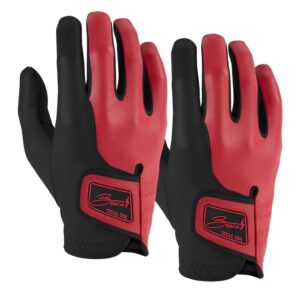 Bear Series Golf Gloves (On Right, 2-Pack) - Lubbock Black