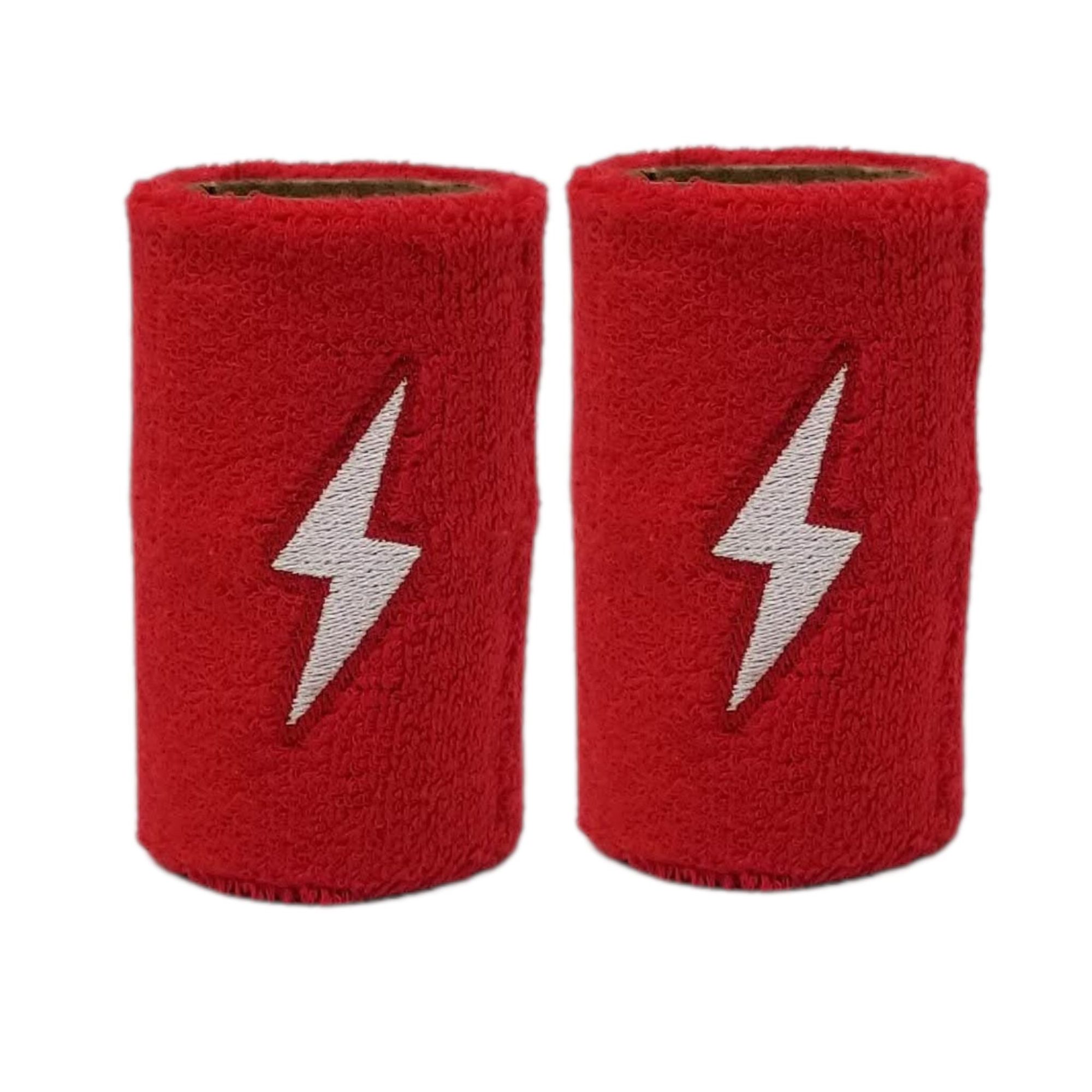 Premium Pro 4" Wristbands (2-Pack) - Red