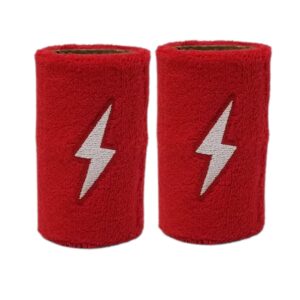 Premium Pro 4" Wristbands (2-Pack) - Red