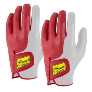 Sergio Garcia Signature Series Golf Gloves (On Left, 2-Pack) - Red/White