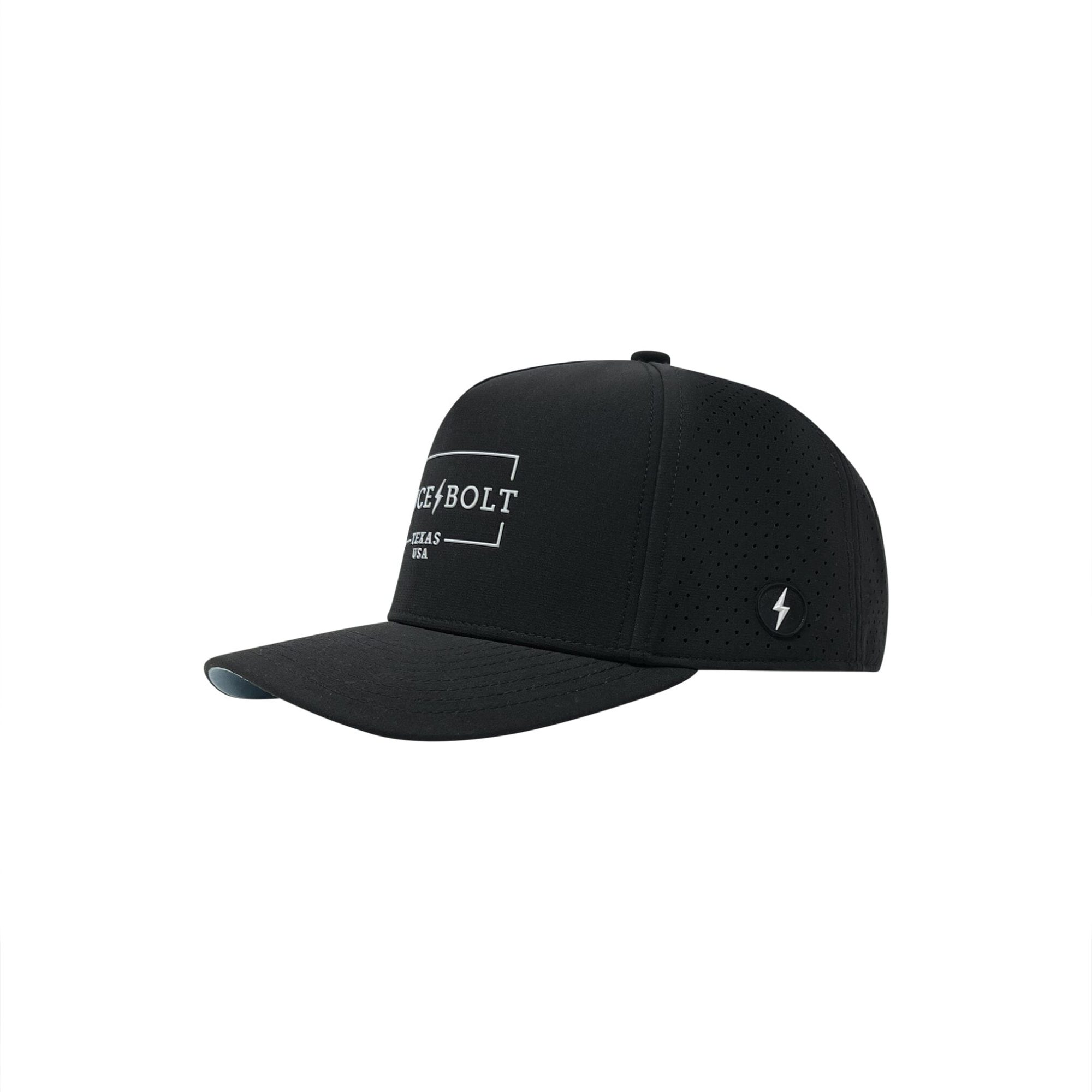 "BRUCE BOLT" Standard Snapback Hat - Black