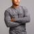 SuperSoft "BRUCE BOLT" Long Sleeve Shirt - Grey