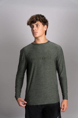 SuperSoft "BRUCE BOLT" Long Sleeve Shirt - Olive Green