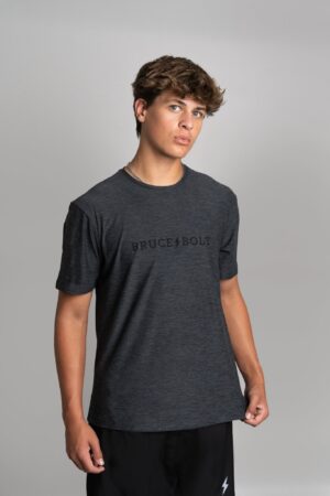 SuperSoft "BRUCE BOLT" Short Sleeve Shirt - Charcoal