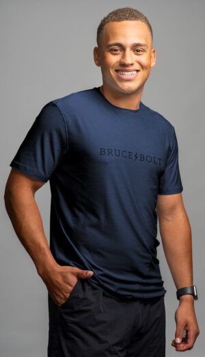SuperSoft "BRUCE BOLT" Short Sleeve Shirt - Navy