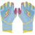 Coach RAC Creator Series Long Cuff Batting Gloves - Baby Blue--Yellow