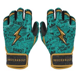 King of JUCO Creator Series Short Cuff Batting Gloves - Mint/Black