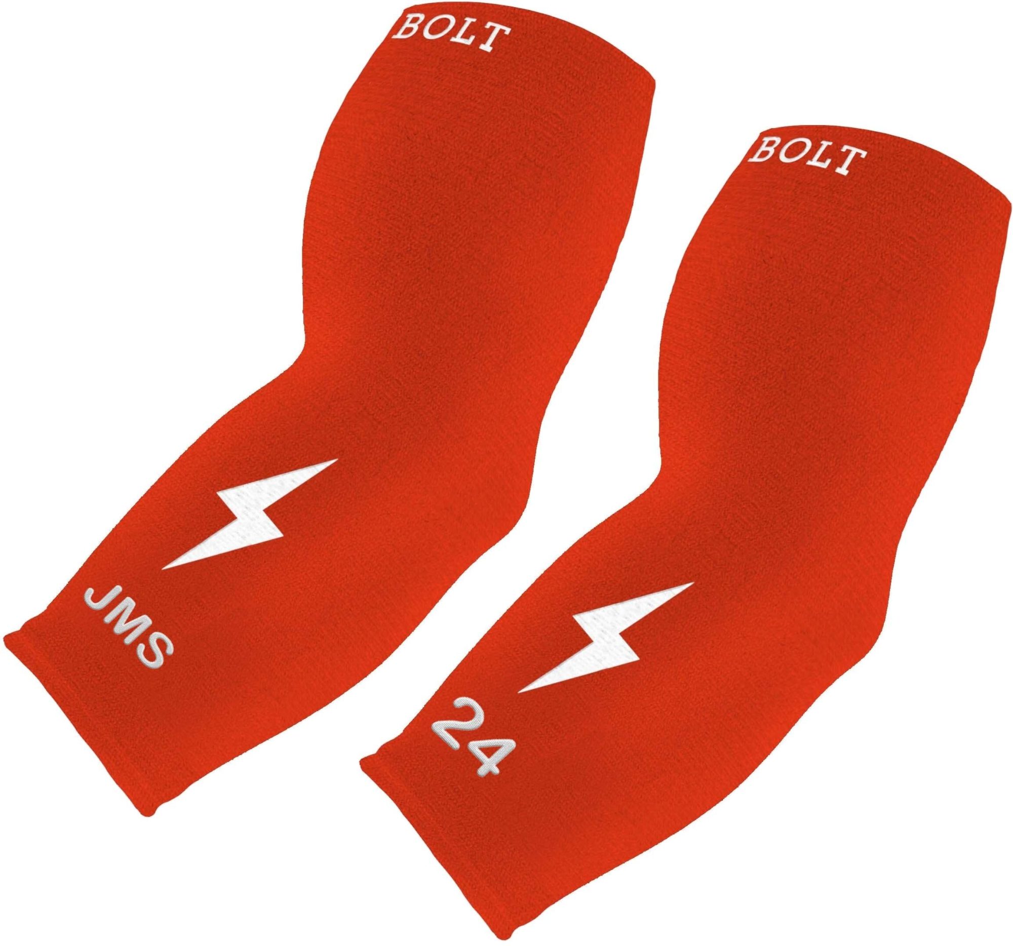 Personalized Graduated Compression Premium 3/4 Arm Sleeve - Caliente Red