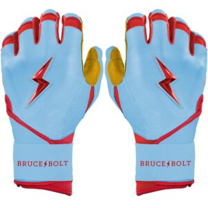 Harrison Bader Signature Series Long Cuff Batting Gloves - Baby Blue