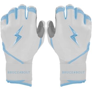 Chrome Series Long Cuff Batting Gloves - Baby Blue