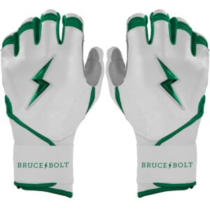 Chrome Series Long Cuff Batting Gloves - Green