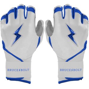 Chrome Series Long Cuff Batting Gloves - Royal