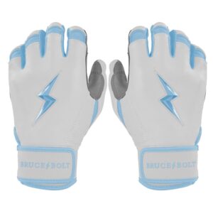 Chrome Series Short Cuff Batting Gloves - Baby Blue