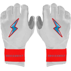 Bear Series Long Cuff Batting Gloves - Miami White