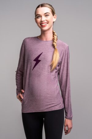 Women's SuperSoft BOLT Long Sleeve Shirt - Cranberry